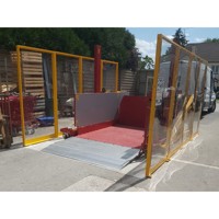 Mesa Elevadora de Columnas TM25EL-E - Hidráulica con Capacidad de 2500 kg para Carga en Muelles - Acero Pintado y Aluminio