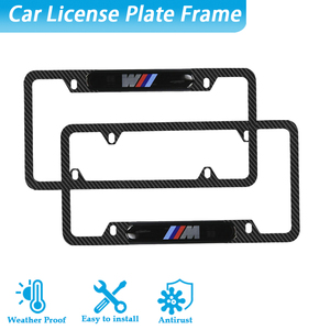 Marco de Matrícula Deportivo de Metal Personalizado, Resistente a la Intemperie, con Tamaños Estadounidenses para Automóvil - Product Image 1