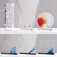 Trophée en Verre Cristal pour la Reconnaissance des Employés, la Rétirement, la Remise des Diplômes, les Concours, Décoration, Cadeau d'Affaires en Cristal Blanc, Meilleure Offre
