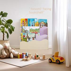 Étagère Montessori pour enfants, organisateur de livres orienté vers l'avant, étagère d'angle, bibliothèque pour enfants et tout-petits - Product Image 4