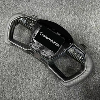 Volante de fibra de carbono adecuado para Audi A3 A4 A5 A6 A7 A8 C7 C8 Q5 Q7 R8 RS3 RS4 RS6 accesorios interiores automotrices