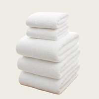 Factory Wholesale Towels Luxury Cotton Bath 16S /21S/32S White Hotel Towels Set Luxury for Hotel Use