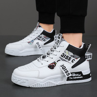 Nouvelles Chaussures Décontractées à Maille Respirante pour Homme, Tendance, à Semelle Épaisse, Petites Chaussures Blanches, Baskets Montantes de Sport et Loisirs pour Adolescents