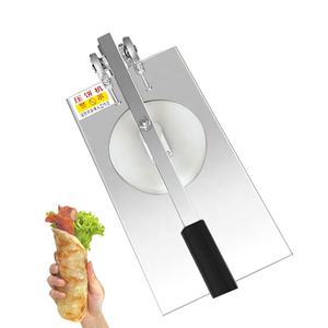 Máquina de prensa Manual para pasteles, máquina de bollos de masa de cebo de maíz para pasteles atrapados a mano de acero inoxidable, equipo para pizza y bollos - Product Image 1