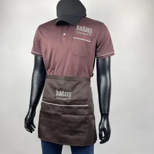 Solide Farbe Polo-T-Shirts Restaurant Bar Kellneruniformen Großhandel Gesamtset Cafe Bar-Uniformen