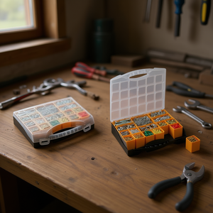 TTAKE Out <b>Box</b> <b>Tool</b> <b>Box</b> With Compartment Organizers For Hardware Storage - Product Image 3