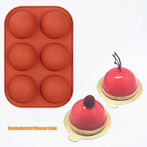 6 Holes <b>Silicone</b> Chocolate Mold Half Ball Sphere Cake Mold for Chocolate Cake Easter Decorations <b>Baking</b> Tools - Product Image 6