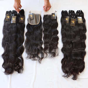 Extensiones de cabello humano peruano con encaje Frontal, extensiones de cabello peruano virgen con cutícula alineada, venta al por mayor - Product Image 1