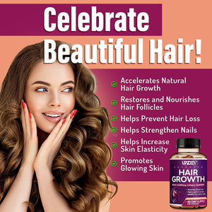 Private Label vitamine per la crescita dei capelli per le donne biotina 10,000mcg <span class=keywords><strong>Collage</strong></span> Saw Palmetto naturalmente più forte e più sano capelli pelle unghie - Product Image 5