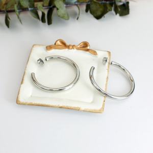 Pendientes de Tubo Redondos Grandes de Acero Inoxidable a la Moda para Mujer, Ideales para Fotografía Urbana y Desfiles, Fiestas y Regalos - Product Image 4