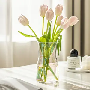 Декоративная стеклянная ваза с гальваническим покрытием