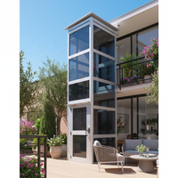 Ascenseur résidentiel privé compact à installation facile, ascenseur pour passagers 3 étages, ascenseurs domestiques 5 étages pour intérieur et extérieur