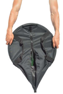 Sac coupe-<span class=keywords><strong>herbe</strong></span> de jardin Sac de coupe imperméable sec noir pour bol de feuilles hydroponique - Product Image 6