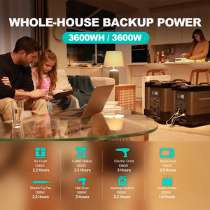 Banco de Energía Portátil para Auto de 4000W, Batería LiFePO4 de Gran Capacidad para Exteriores, 3456WH, Estación UPS, Onda Sinusoidal Pura, MPPT, Linterna - Product Image 5