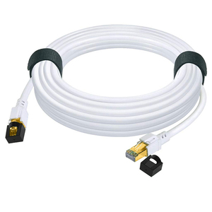 สายแลน Cat8 ทองแดงแท้ 100% ลดราคาพิเศษ ความเร็ว 40Gbps 2000Mhz ขนาด 28AWG หัว RJ45 สายแพทช์ SFTP สีขาว ความยาว 5ม./10ม./20ม. - Product Image 1