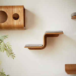 Gran oferta, marco <span class=keywords><strong>de</strong></span> escalada para gatos <span class=keywords><strong>de</strong></span> madera, juego felino montado en la pared, Paraíso, ahorro <span class=keywords><strong>de</strong></span> espacio, árbol divertido para gatos, embalaje <span class=keywords><strong>de</strong></span> cartón - Product Image 6