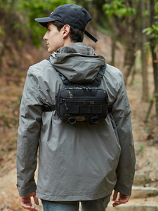 Sac à dos de pêche multifonctionnel en nylon léger pour hommes et femmes Sac de poitrine pour sports de plein air Camping Pêche à la mouche Sac de poitrine - Product Image 6