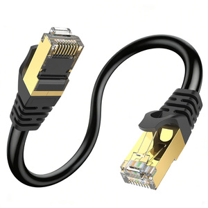 Dsunty Cat7 23AWG Ethernet <b>Cable</b> SFTP Rj45 NetworkCable 600MHz Ethernet Patch Cord Pvc Jacket <b>Communication</b> <b>Cables</b> 0.5m-100m OEM - Product Image 4
