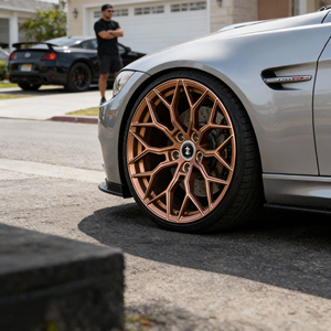 Rueda de Aluminio Forjado Monobloque Personalizada Nueva de 18x8.5 18x9.5 para Sedán Tipo <span class=keywords><strong>R</strong></span> 5x114.3, Cóncava Profunda, Negro Semi-Brillante - Product Image 3