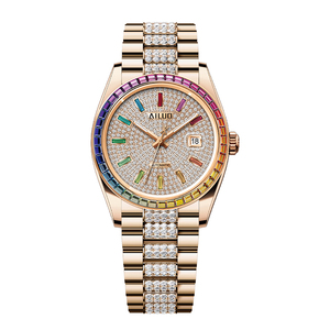 Đồng hồ tự động cao cấp mới về, chất lượng cao, toàn bộ bằng thép không gỉ, máy Miyota, đính kim cương. - Product Image 6