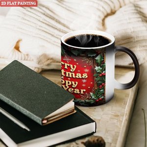 Mug à sublimation noir givré 11oz en céramique, tasse vierge activée par la chaleur - Product Image 3
