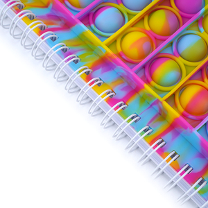 A5 Mất Căng Thẳng Mềm iscream Silicone Cao Su Bìa Với Lót Bên Trong Trang Xoắn Ốc Máy Tính Xách Tay - Product Image 5