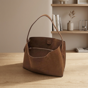 BS INTERNATIONAL Bolso de Mano Impermeable de Cuero Genuino con Dos Correas, Cierre de Cremallera, Térmico, Ecológico, Duradero, de Lujo y Moda - Product Image 5