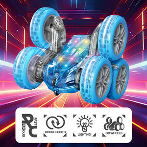 Camion télécommandé HUADA 6 roues avec capteur gestuel, éclairage, cascades, drift et rotation à 360 degrés, jouet de voiture télécommandée haute vitesse - Product Image 2