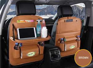 Organizador de Asiento Trasero de Cuero PU con Logotipo Personalizado QEEPEI para Pajero, Organizador de Asiento Trasero para Automóvil - Product Image 3