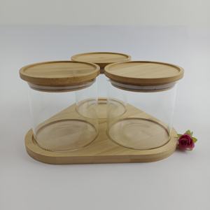 Tarro <span class=keywords><strong>de</strong></span> almacenamiento <span class=keywords><strong>de</strong></span> vidrio transparente con tapa <span class=keywords><strong>de</strong></span> madera y bambú, tarro <span class=keywords><strong>de</strong></span> almacenamiento <span class=keywords><strong>de</strong></span> alimentos <span class=keywords><strong>de</strong></span> alto borosilicato, especias pequeñas - Product Image 3