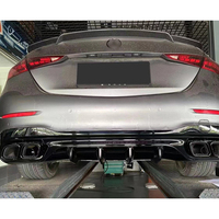 Design moderne, sorties d'échappement AMG, noir brillant, diffuseur arrière C63 pour Mercedes Benz Classe C W206 2022-2025 Sport AMG Line