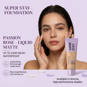 Base de Maquillaje <span class=keywords><strong>Super</strong></span> <span class=keywords><strong>Stay</strong></span> Lumi Matte Finish de Larga Duración, Resistente al Agua <span class=keywords><strong>24H</strong></span>, Base Líquida para Rostro, Cosméticos de Belleza, 45ml - Product Image 3