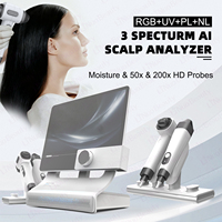 Analyseur intelligent de peau et de cuir chevelu T5 AI professionnel, microscope numérique à grossissement 200x, utilisation commerciale et domestique