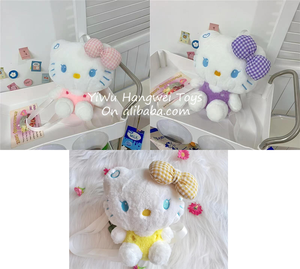 Commercio all'ingrosso della fabbrica 24cm Sanrios borsa di peluche gattino melodia <span class=keywords><strong>Kuromi</strong></span> Cinnamoroll punto Pikachu Bag zaino di peluche - Product Image 4