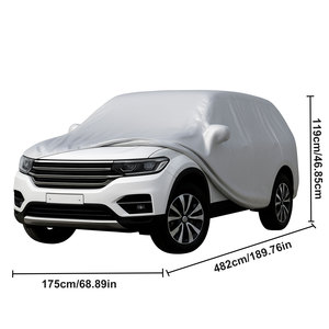 Copriauto impermeabile in Nylon spesso 482175119cm protezione esterna pioggia polvere sole traspirante copertura del corpo ENERFERO modello 024772 - Product Image 2