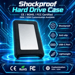 Carcasa de aluminio personalizada para SSD M.2 NGFF a USB 3.1 Gen 2, caja externa de aluminio para SSD, funda multi-SSD, protector para SSD. - Product Image 3