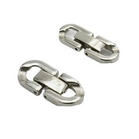 Fermoirs pliables en acier inoxydable 316 avec embouts dorés pour bracelet, composant de bijoux, fourniture artisanale, connecteur de bracelet