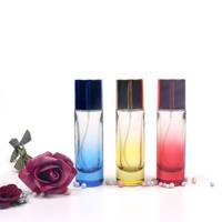 Bouteille de parfum colorée à dégradé cylindrique, échantillon gratuit, 20ml, 30ml, 50ml