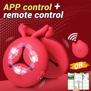 APP Control Vibrierende Nippel klemmen Stimulator Sexuelle Vergnügen Werkzeuge Nippel Spielzeug <span class=keywords><strong>Vibrator</strong></span> Adult Sexspielzeug für Frauen - Product Image 2