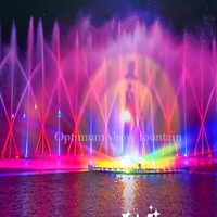 Fuente Musical Flotante Portátil para Decoración de Eventos de Boda, Pantalla de Agua con Luces Láser, Proveedor de Fuentes