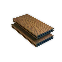 Planche de terrasse WPC moderne, solide, antidérapante, à âme pleine, faible entretien, pour projets de jardin, patio et terrasse extérieurs