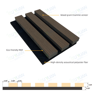 <span class=keywords><strong>Pannelli</strong></span> Acustici Fonoassorbenti Moderni in Legno Impiallacciato con Design 3D <span class=keywords><strong>per</strong></span> Hotel, Scuole, Soggiorni, Camere da Letto e Cucine - Product Image 2