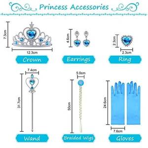 Vestidos de Princesa HP para Niñas, Disfraces de Carnaval de la Película Elsa para Fiestas de Cumpleaños - Product Image 4