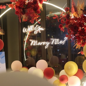 Letrero Luminoso LED con Diseño Personalizado, Letrero <span class=keywords><strong>de</strong></span> Neón Personalizado <span class=keywords><strong>de</strong></span> Venta Caliente, Letrero <span class=keywords><strong>de</strong></span> Boda con la Frase 'Cásate Conmigo', Decoración Interior para Fiestas <span class=keywords><strong>de</strong></span> Año Nuevo y Oficina - Product Image 2