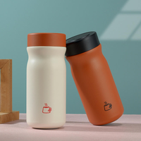 Bouteille isotherme à double paroi anti-fuite avec filtre à thé, mignonne et personnalisable, en acier inoxydable 316, tasse thermos isolée sous vide