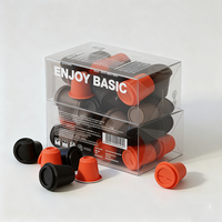 Boîte-cadeau d'emballage en plastique de café transparent PET PVC imprimé personnalisé pour le stockage et la présentation du café