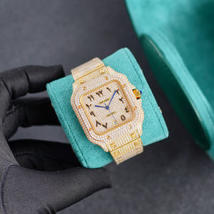 Montre mécanique personnalisée de luxe en acier inoxydable diamant Hip Hop 904L Iced Out Moissanite 9015 Mouvement automatique pour hommes - Product Image 4