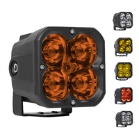 Projecteur LED 3 pouces 20W pour éclairage extérieur automobile, 5 faisceaux, IP67, 9-36V DC, 2000lm, pour conduite, brouillard, éclairage large et spot combiné, pour camion, SUV, 4x4, tout-terrain