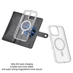 Custodia a Portafoglio con Fibbia Laterale in PU Effetto Pelle, Guscio Interno Magnetico Separabile, Anti-Skimming, Multi-Scomparto per Carte, Antiurto per <span class=keywords><strong>iPhone</strong></span> 17PM - Product Image 3