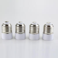 Convertisseur de douille de lampe E27 à E14, adaptateur de support d'ampoule en plastique, AC110V à 220V pour luminaires